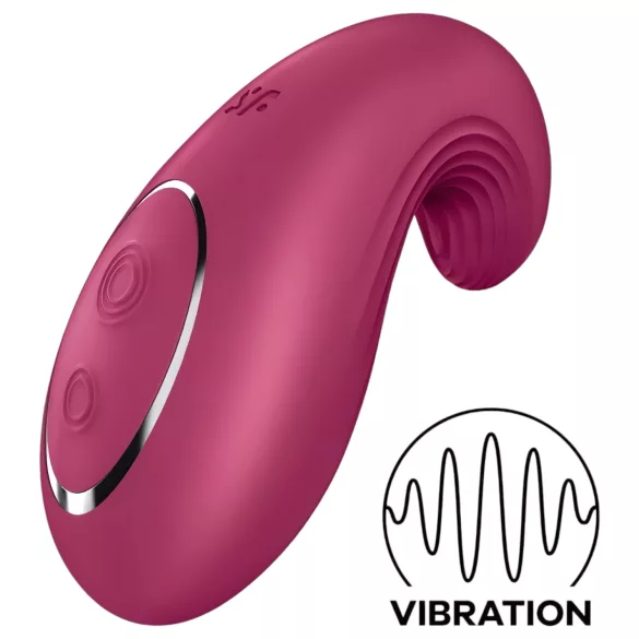 Satisfyer Dipping Delight - vibrador clitóris recarregável - vermelho