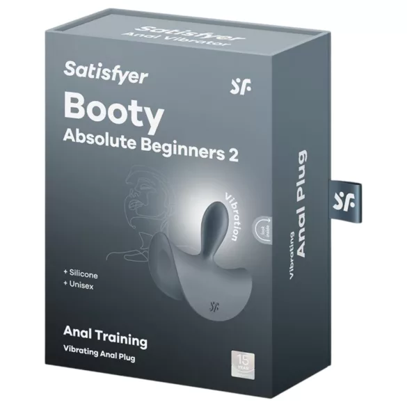Satisfyer - vibrador anal para iniciantes - cinza