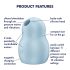 Satisfyer Pro To Go 1 - Estimulador de Clitóris a Ar (azul)