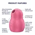 Satisfyer Pro To Go 1 - vibrador clitóris sucção recarregável - vermelho