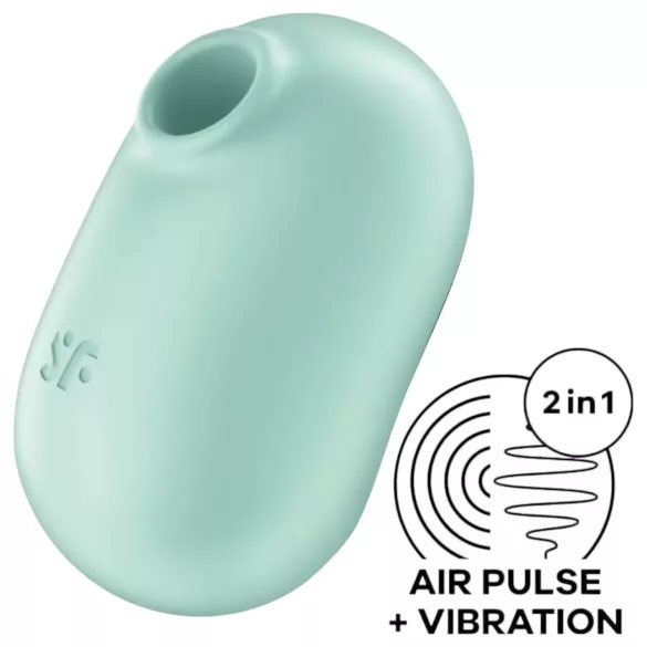 Satisfyer Pro To Go 2 - vibrador clitóris sucção recarregável menta