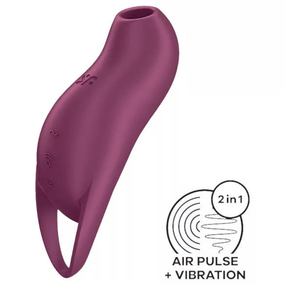 Satisfyer Pocket Pro 1 - vibrador clitóris sucção recarregável - lilás