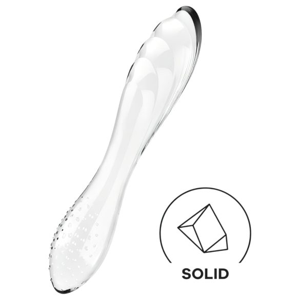 Satisfyer Dazzling Crystal 1 - Dildo de Vidro Dupla Face (Transparente)