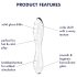 Satisfyer Cristal Deslumbrante 1 - Dildo de Vidro Dupla Face (Transparente)