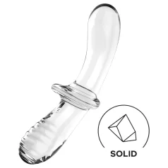   Satisfyer Double Crystal - dildo duplo de vidro - transparente