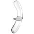 Satisfyer Double Crystal - Dildo de Vidro Duplo (Transparente)
