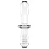 Satisfyer Double Crystal - dildo duplo de vidro - transparente