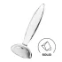 Satisfyer Sparkling Crystal - dildo de vidro texturizado - transparente