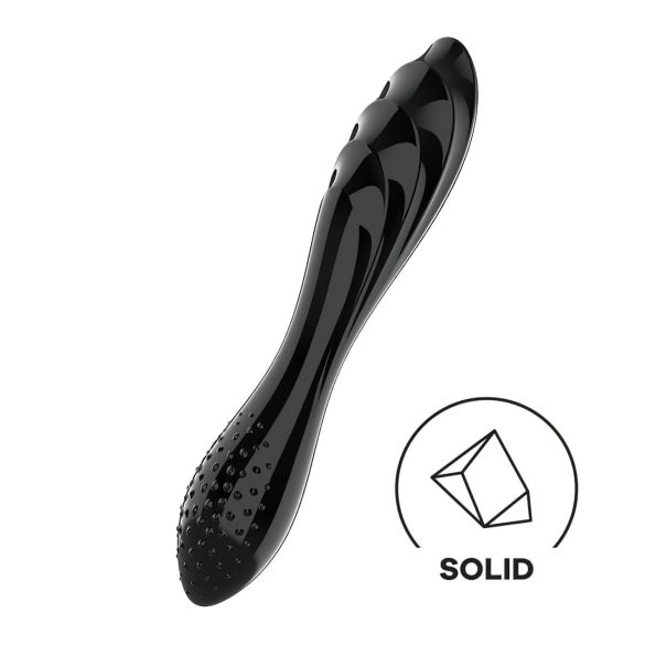 Satisfyer Dazzling Crystal 1 - Dildo de Vidro Duplo (Preto)