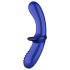 Satisfyer Double Crystal - Dildo de Vidro Azul Dual