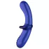 Satisfyer Double Crystal - dildo duplo de vidro - azul