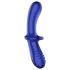 Satisfyer Double Crystal - Dildo de Vidro Azul Dual