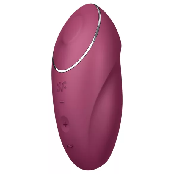 Satisfyer Tap & Climax 1 - vibrador e estimulador clitóris 2 em 1 - vermelho