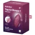 Satisfyer Tap & Climax 1 - vibrador e estimulador clitóris 2 em 1 - vermelho