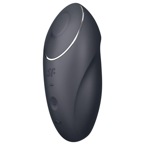 Satisfyer Tap & Climax 1 - 2em1 vibrador de clitóris (preto)