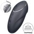 Satisfyer Tap & Climax 1 - 2em1 vibrador de clitóris (preto)