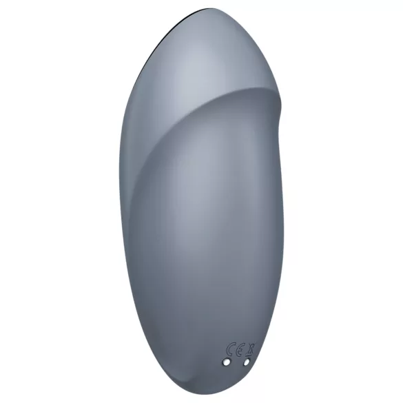 Satisfyer - vibrador clitóris 2 em 1 - Tap & Climax 1 - cinza