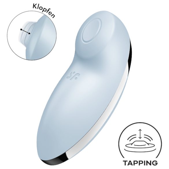 Satisfyer Tap & Climax 2: Estimulador e vibrador 2 em 1 (azul)