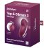 Satisfyer Tap & Climax 2: Vibrador e Estimulador 2 em 1 (vermelho)