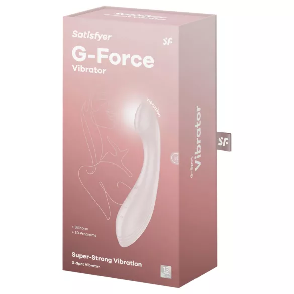 Satisfyer G-Force - vibrador ponto G recarregável à prova d'água - bege