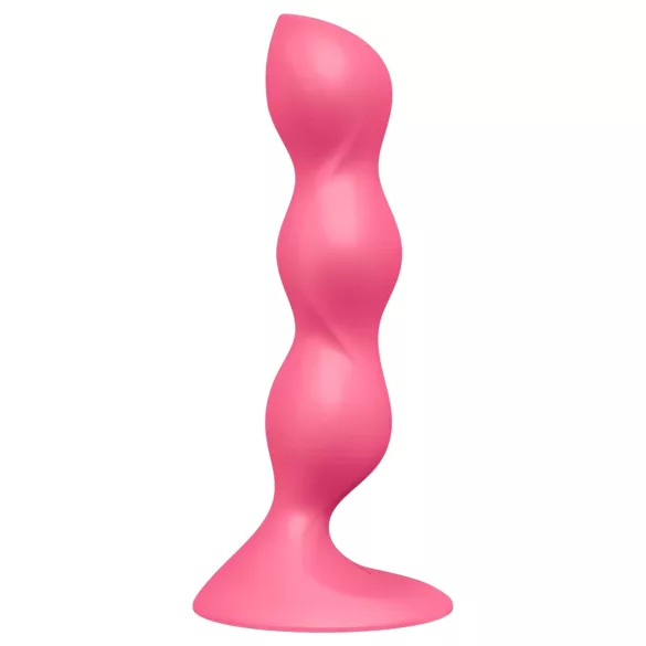 Satisfyer Triple Ball-R - vibrador anal com esferas - silicone rosa