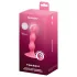 Satisfyer Triple Ball-R - vibrador anal com esferas - silicone rosa