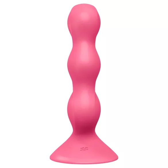 Satisfyer Triple Ball-R - vibrador anal com esferas - silicone rosa