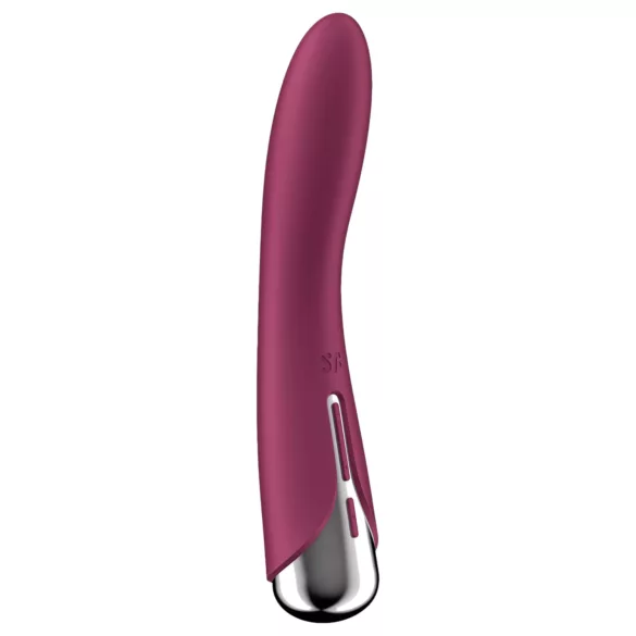 Satisfyer - vibrador ponto G com cabeça giratória - vermelho