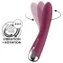 Satisfyer - vibrador ponto G com cabeça giratória - vermelho