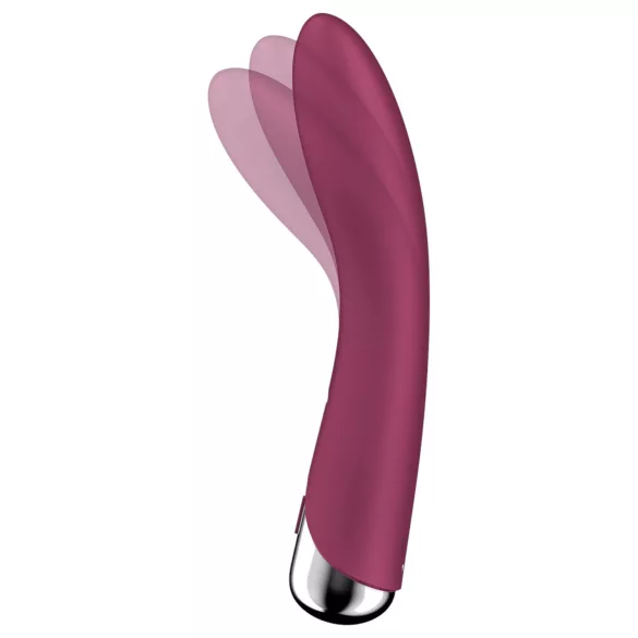 Satisfyer - vibrador ponto G com cabeça giratória - vermelho