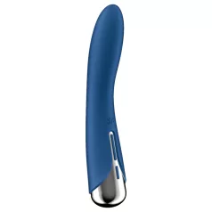   Satisfyer - Vibrador ponto G com cabeça giratória - silicone azul