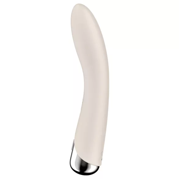 Satisfyer Spinning Vibe 1 - vibrador ponto G cabeça giratória - bege