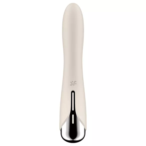 Satisfyer Spinning Vibe 1 - vibrador ponto G cabeça giratória - bege