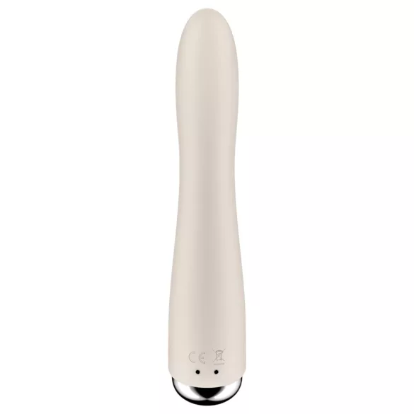 Satisfyer Spinning Vibe 1 - vibrador ponto G cabeça giratória - bege
