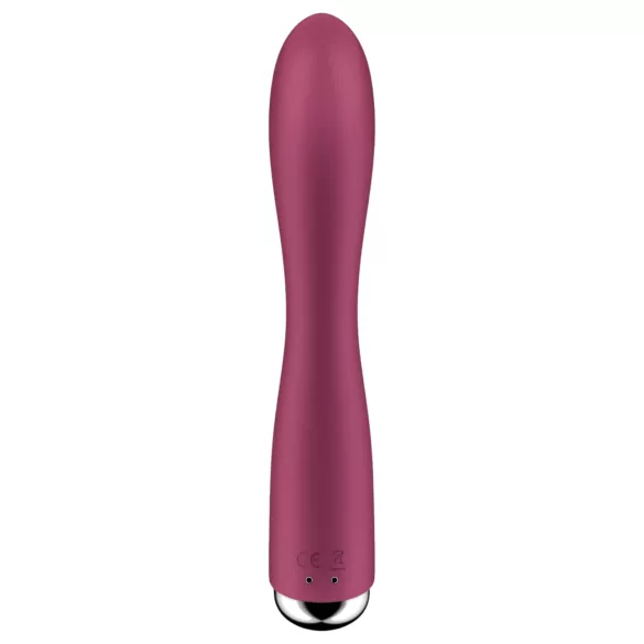 Satisfyer Spinning Rabbit 1 - vibrador com braço clitoriano giratório (vermelho)
