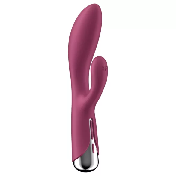 Satisfyer Spinning Rabbit 1 - vibrador com braço clitoriano giratório (vermelho)
