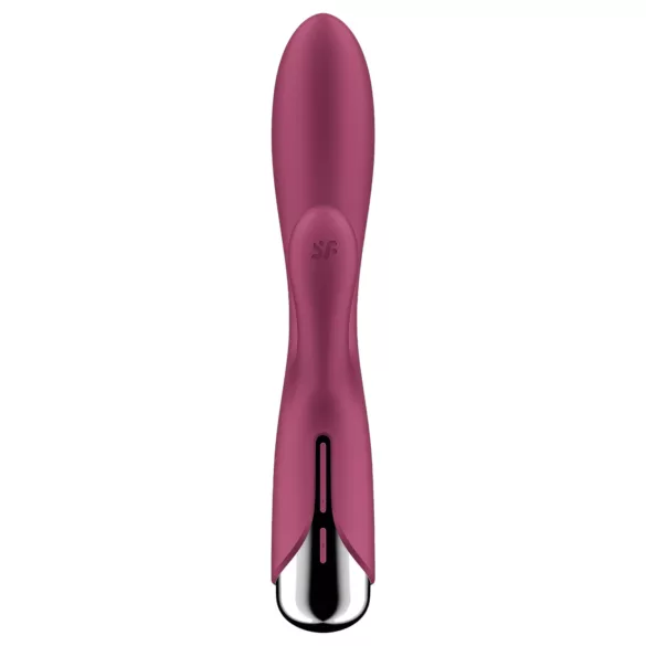 Satisfyer Spinning Rabbit 1 - vibrador com braço clitoriano giratório (vermelho)