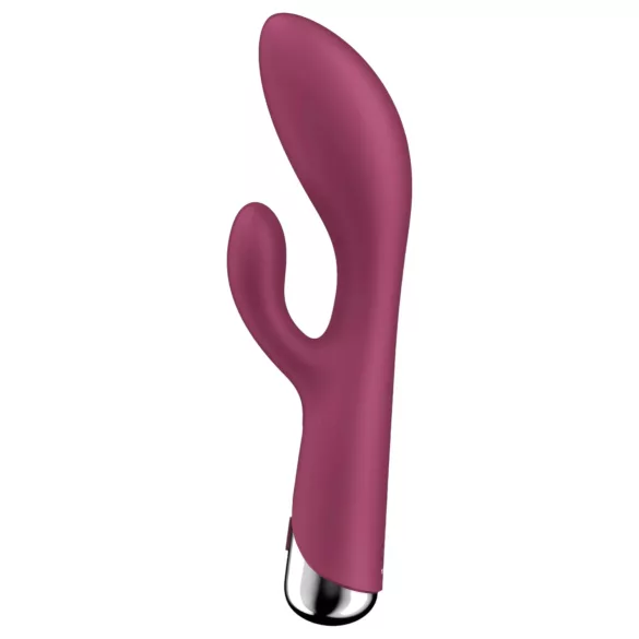 Satisfyer Spinning Rabbit 1 - vibrador com braço clitoriano giratório (vermelho)
