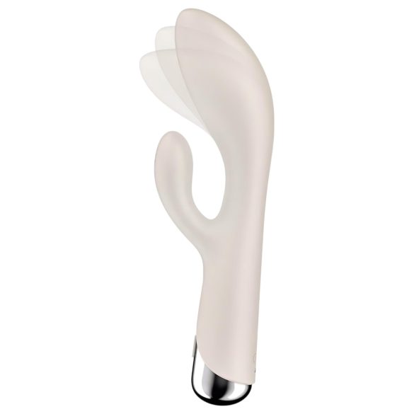 Satisfyer Spinning Rabbit 1 - vibrador com braço rotativo (bege)