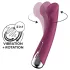 Satisfyer - vibrador ponto G rotativo - cabeça giratória - vermelho