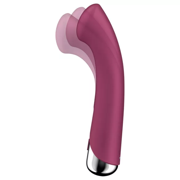 Satisfyer - vibrador ponto G rotativo - cabeça giratória - vermelho