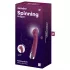 Satisfyer - vibrador ponto G rotativo - cabeça giratória - vermelho