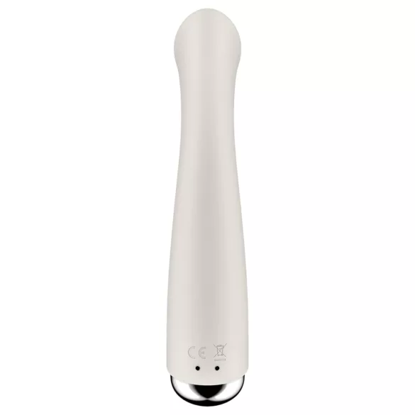 Satisfyer - vibrador ponto G rotativo - cabeça giratória - bege