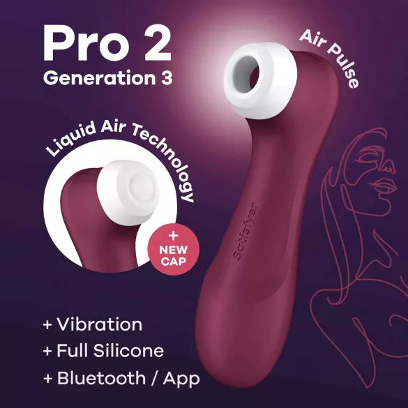 Satisfyer Pro 2 Gen3 - sugador clitoriano ondas de ar inteligente - vermelho