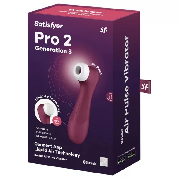 Satisfyer Pro 2 Gen3 - sugador clitoriano ondas de ar inteligente - vermelho