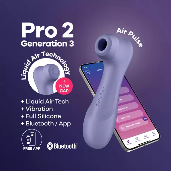 Satisfyer Pro 2 Gen3 - vibrador clitóris sucção inteligente - lilás
