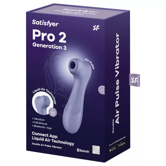 Satisfyer Pro 2 Gen3 - vibrador clitóris sucção inteligente - lilás
