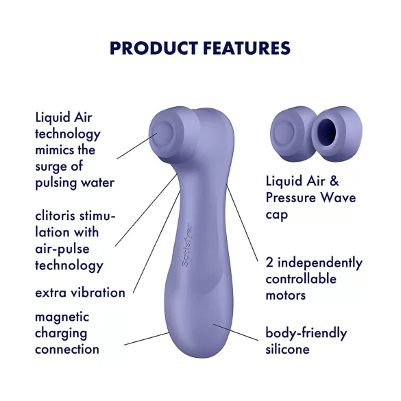 Satisfyer Pro 2 Gen3 - sugador clitoriano recarregável - roxo