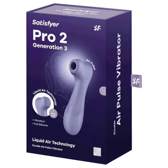 Satisfyer Pro 2 Gen3 - sugador clitoriano recarregável - roxo