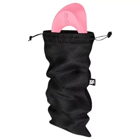 Satisfyer Treasure Bag - bolsa de armazenamento discreta - média (preta)